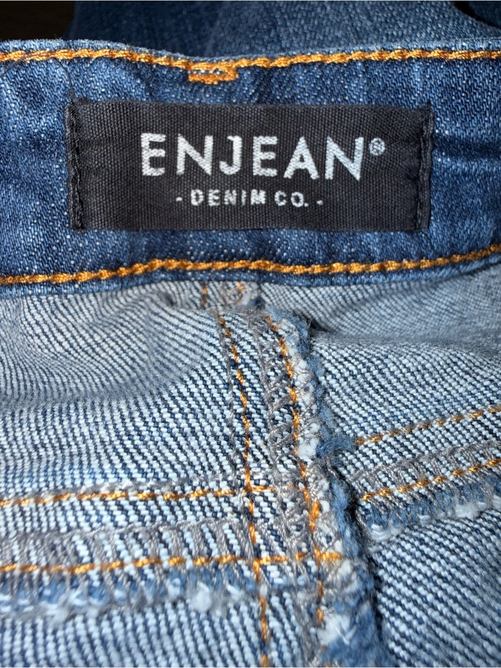 Women's Dark Blue Distressed Slim Jeans - Picture 4 of 5